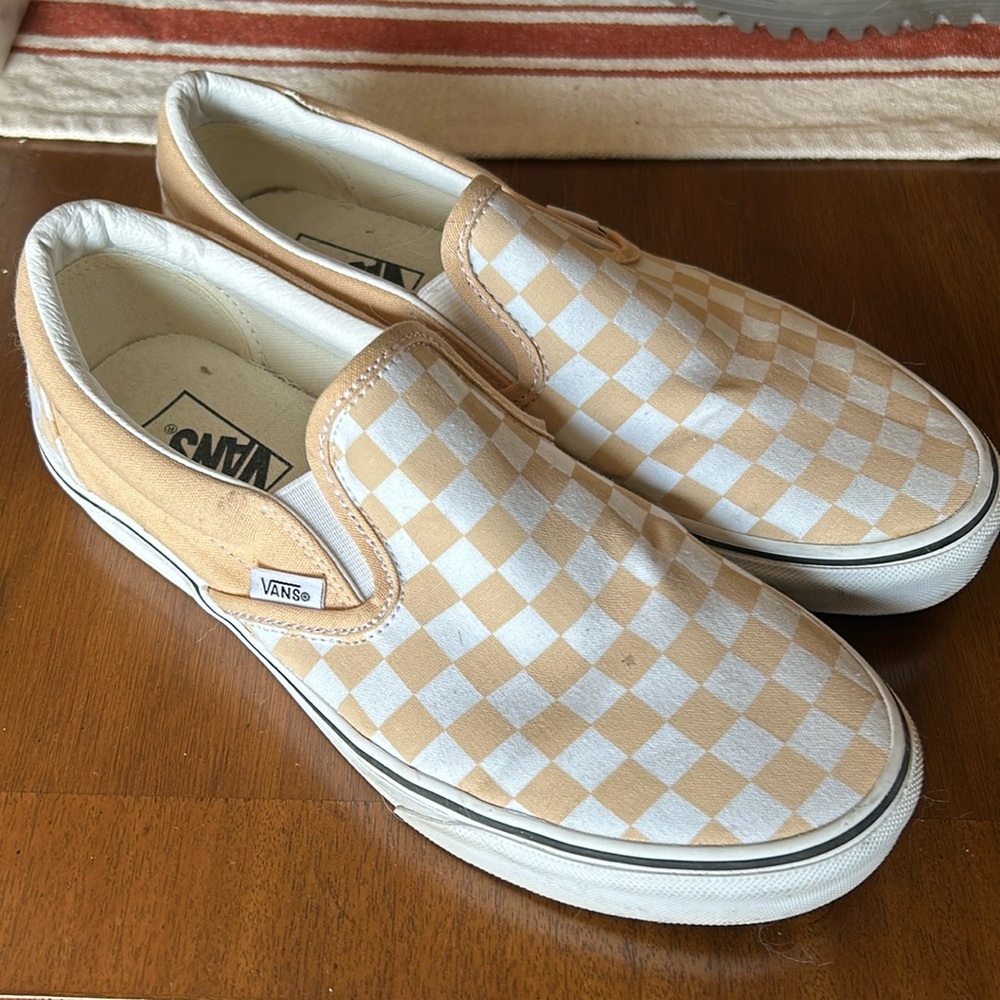 WOMEN CHECKER CLASSIC VANS sz 10